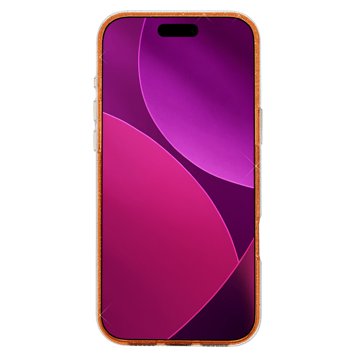 Case-Mate Sheer Twinkle Ombre MagSafe Case for Apple iPhone 17 Pro Max Orange