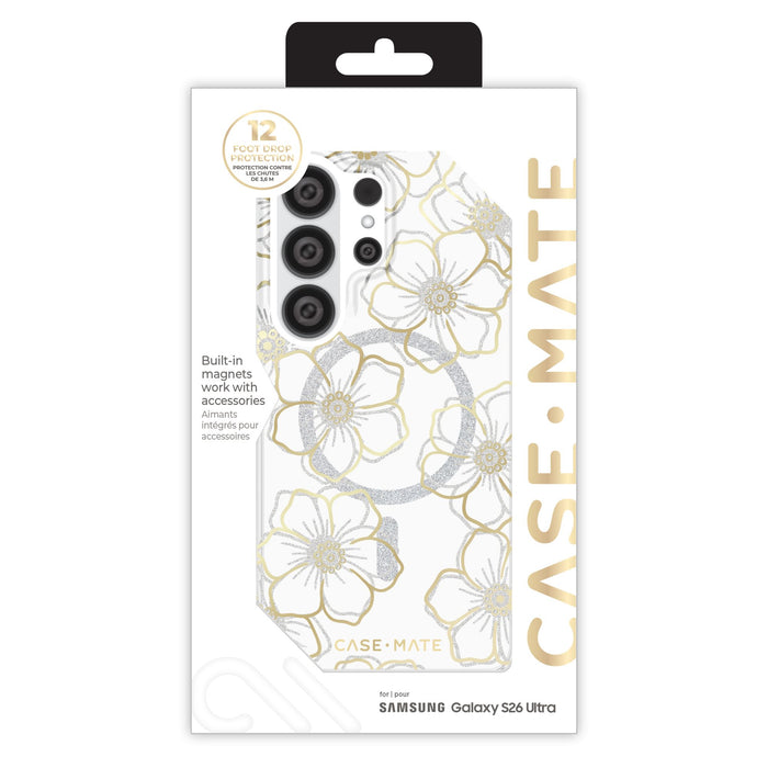 Case-Mate Floral Gems Case with Magnet for Samsung Galaxy S26 Ultra