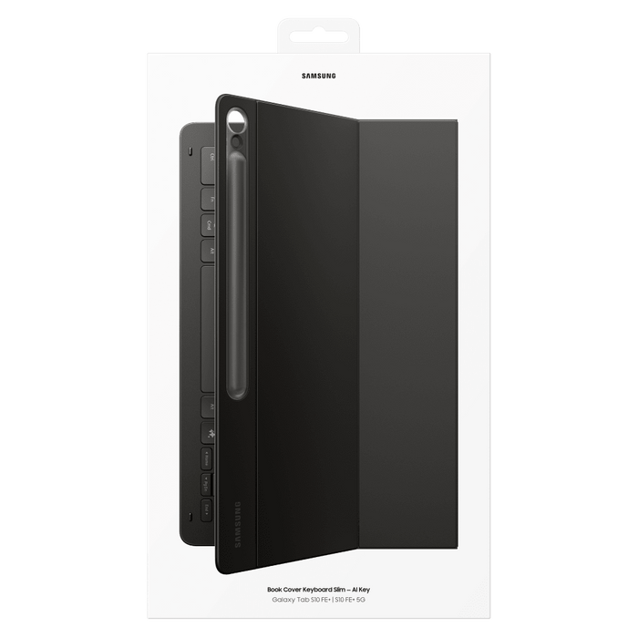 Samsung Book Cover Keyboard Slim Case for Samsung Galaxy Tab FE 2025 Black