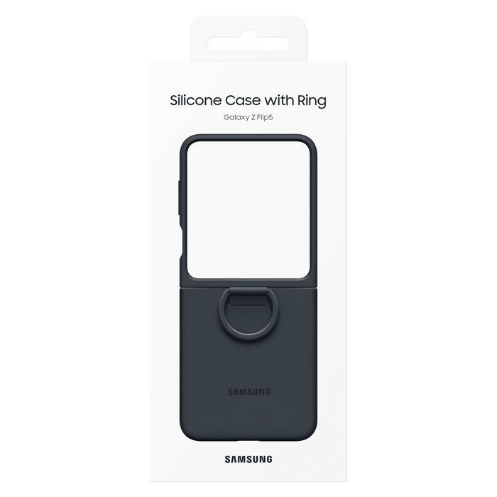 Samsung Silicone Case with Ring for Samsung Galaxy Z Flip5