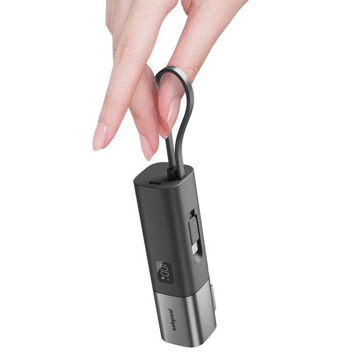 prodigee - Energee PowerBar 2 in 1 Power Bank and Wall Charger 20W - Black