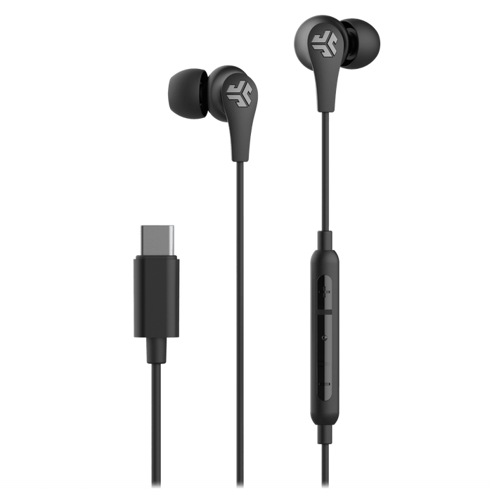 JLab JBuds Pro Wired USB C In Ear Earbuds Black