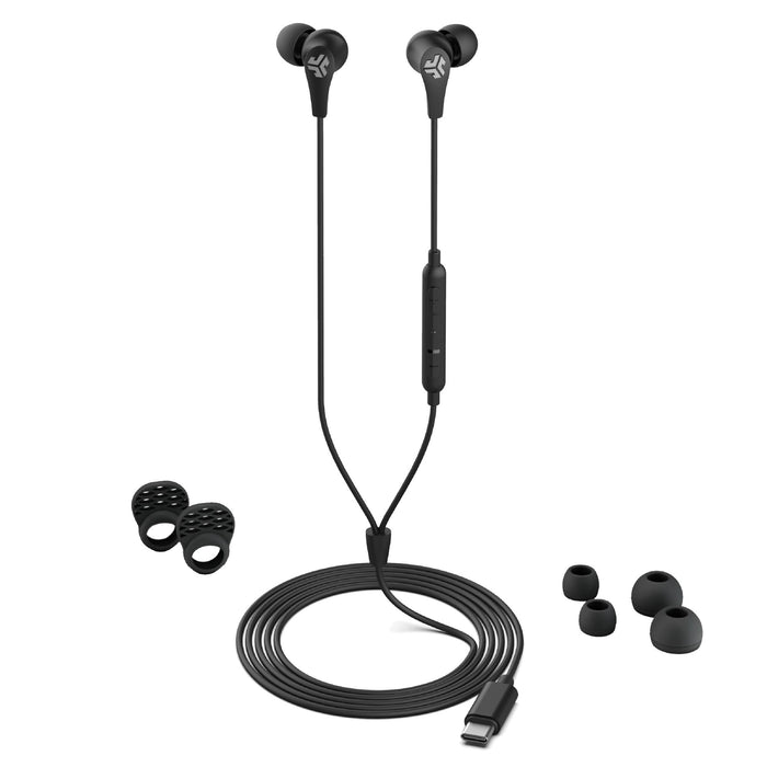 JLAB JBuds Pro Wired USB C In Ear Earbuds Black