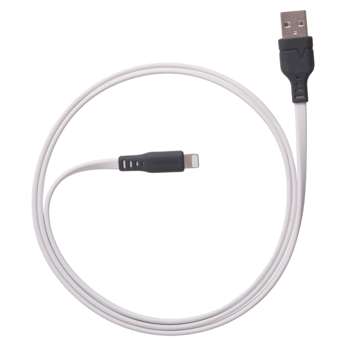 Ventev Flat USB-A to Apple Lightning High Speed Tangle-Free 3 Foot Cable