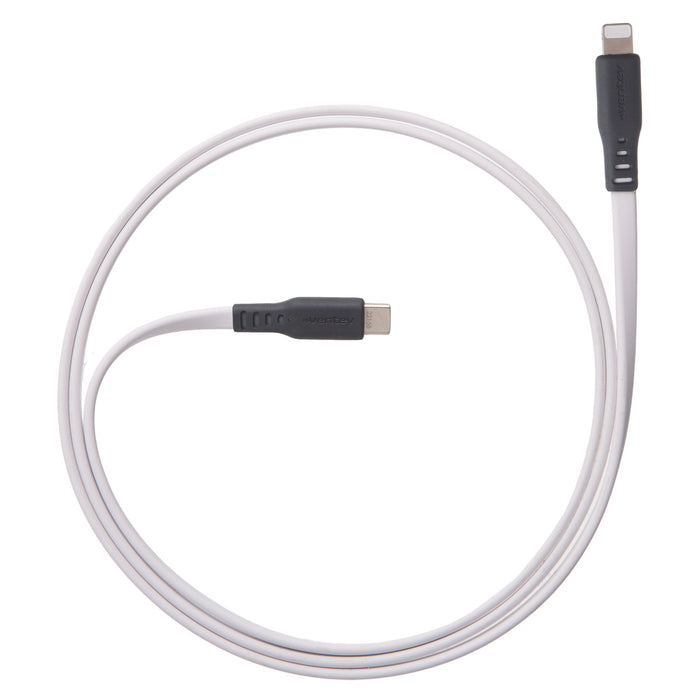 Ventev Flat USB-C to Apple Lightning High Speed Tangle-Free 3 Foot Cable