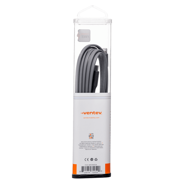 ChargeSync Flat USB C to Apple Lightning Cable 6ft