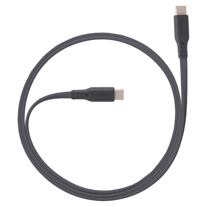 Ventev Flat USB-C to USB-C High Speed Tangle-Free Cable 6ft