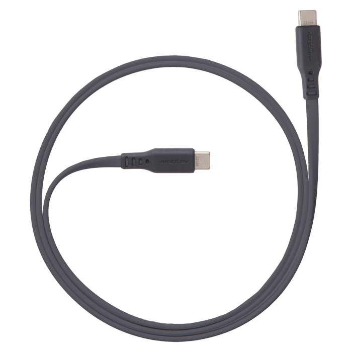 Ventev Flat USB-C to USB-C High Speed Tangle-Free Cable 6ft