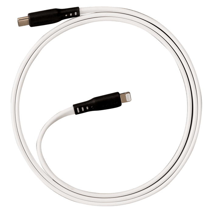 Ventev Flat USB-C to Apple Lightning High Speed Tangle-Free 6 Foot Cable