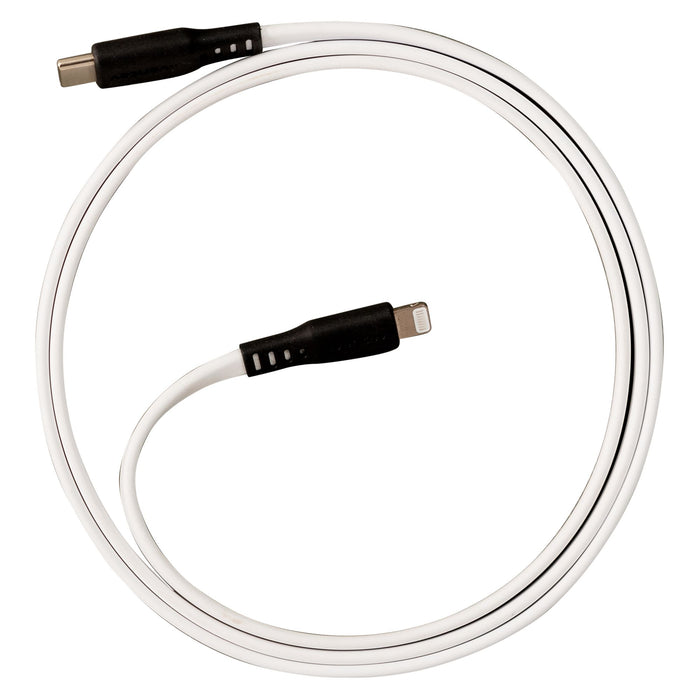 Ventev Flat USB-C to Apple Lightning High Speed Tangle-Free 6 Foot Cable
