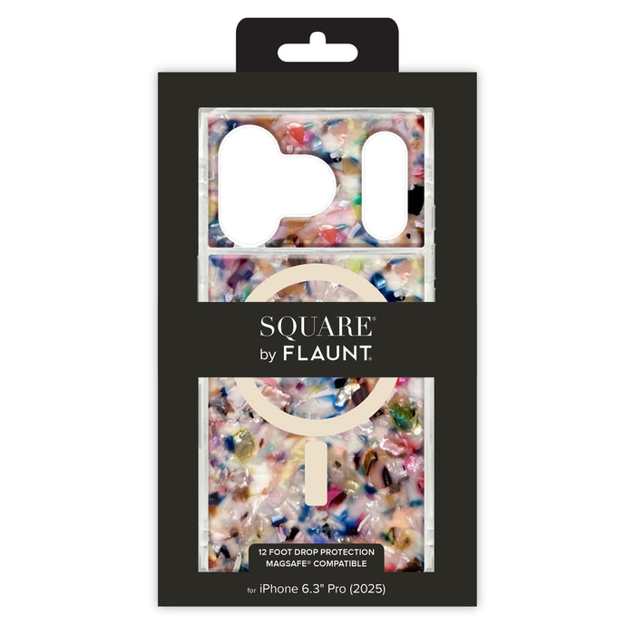 Flaunt SQUARE Iridescent MagSafe Case for Apple iPhone 17 Pro Multi-Color