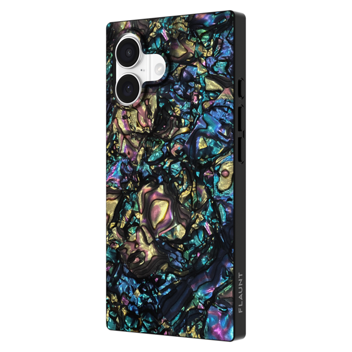 Flaunt SQUARE Iridescent MagSafe Case for Apple iPhone 17 Gray