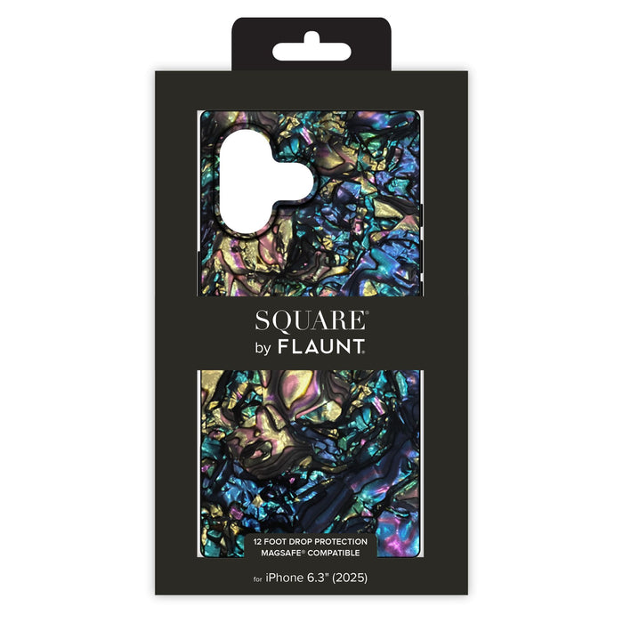Flaunt SQUARE Iridescent MagSafe Case for Apple iPhone 17 Gray