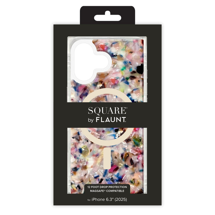 Flaunt SQUARE Iridescent MagSafe Case for Apple iPhone 17 Multi-Color