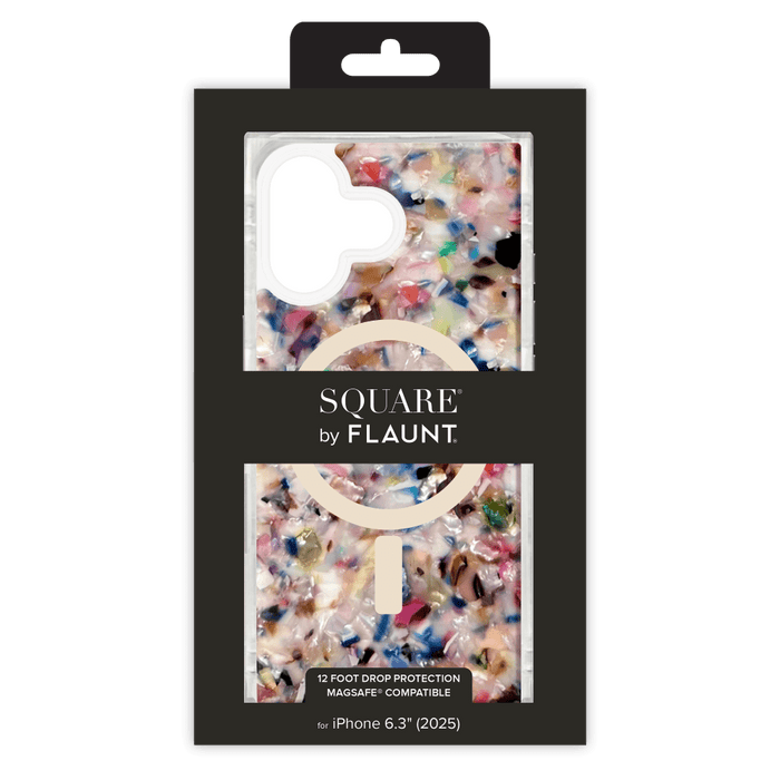 Flaunt SQUARE Iridescent MagSafe Case for Apple iPhone 17 Multi-Color