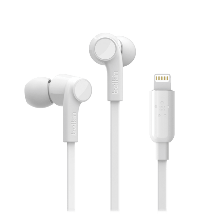 Belkin Soundform Apple Lightning In Ear Headphones White
