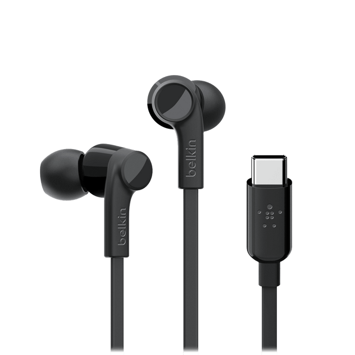 Belkin Soundform USB C In Ear Headphones Black
