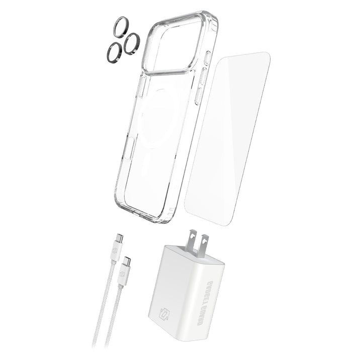Gadget Guard 5-in-1 Bundle (Case, Screen Protector, Lens Protector, Charger, Cable) for Apple iPhone 17 Pro