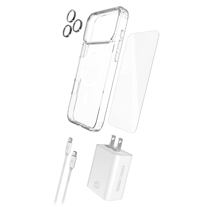 Gadget Guard 5-in-1 Bundle (Case, Screen Protector, Lens Protector, Charger, Cable) for Apple iPhone 17 Pro