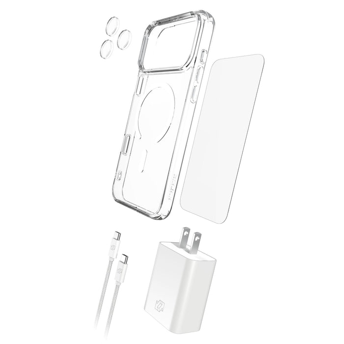 Gadget Guard 5-in-1 Bundle includes Case / Camera Lens Protector / Glass Screen Protector / Charging Block / Cable for Apple iPhone 18 Pro Max