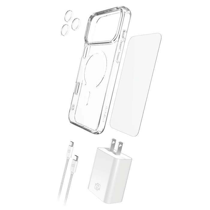 Gadget Guard 5-in-1 Bundle includes Case / Camera Lens Protector / Glass Screen Protector / Charging Block / Cable for Apple iPhone 18 Pro Max