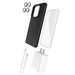 Gadget Guard - 5 in 1 Bundle (includes Case with magnet/ Camera Lens Protector/ Ultrashock Curved Screen Protector/ 30W Charging Block/ 6ft Cable) for Motorola Moto Edge (2025) - Black