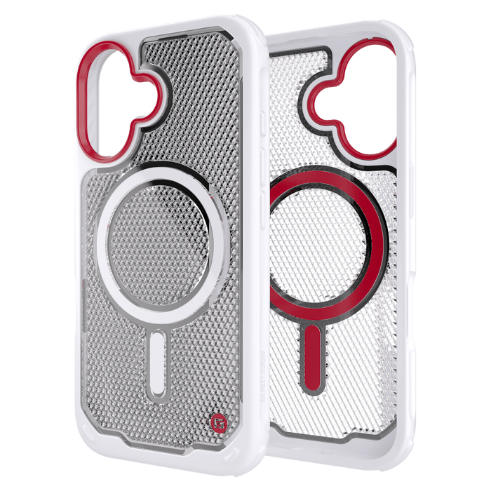 Gadget Guard Reflector MagSafe Case with G-Form Protection for Apple iPhone 16 White