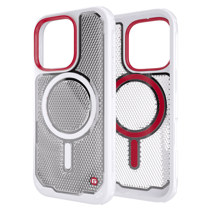 Gadget Guard Reflector MagSafe Case with G-Form Protection for Apple iPhone 16 Pro White