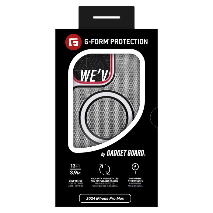 Gadget Guard Reflector MagSafe Case with G-Form Protection for Apple iPhone 16 Pro Max White