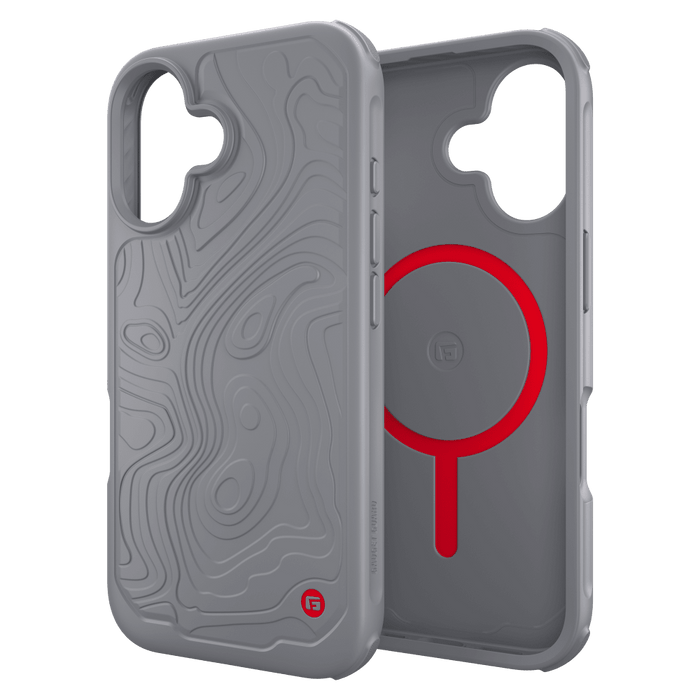 Gadget Guard Trek MagSafe Case with G-Form Protection for Apple iPhone 16 Gray