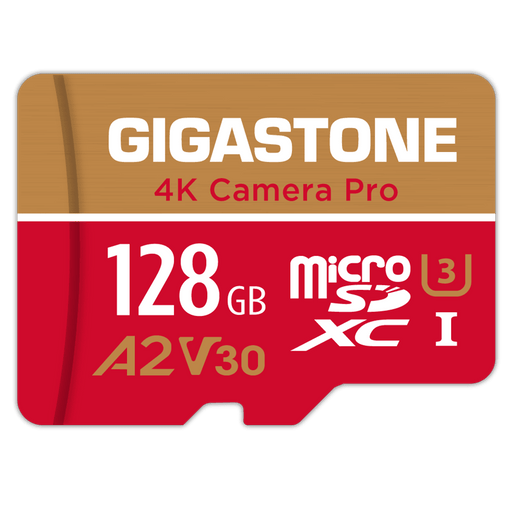 Gigastone MicroSD A2 V30 Memory Card 128GB