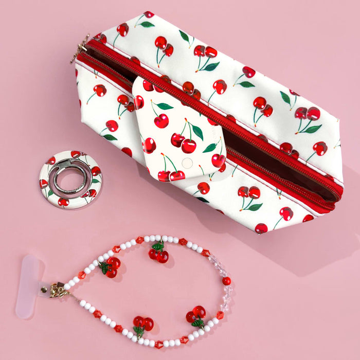 Velvet Caviar Phone Accessories Gift Set includes Charm, Battery Pack, Grip Ring and Travel Bag Multi-Color