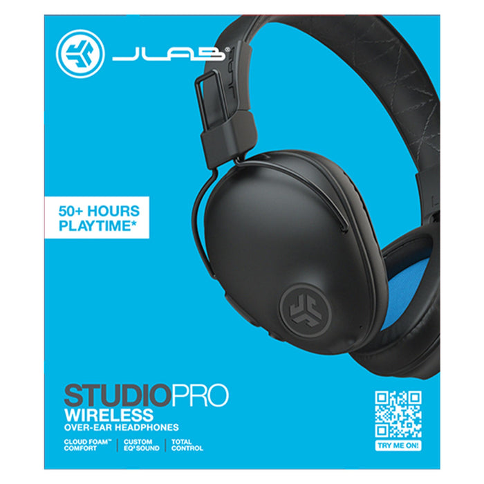 JLAB Studio Pro Over Ear Wireless Headphones Black