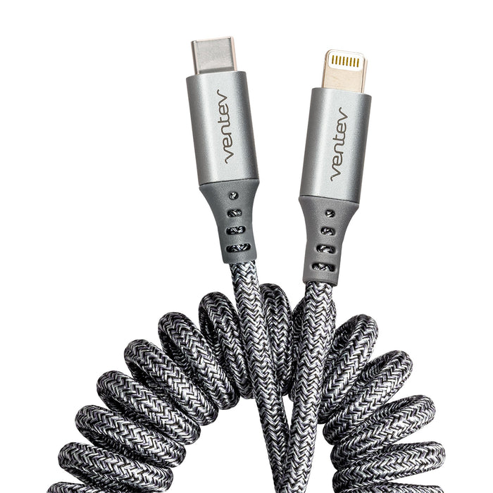 Ventev Helix USB-C to Apple Lightning High Speed Travel 3 Foot Cable
