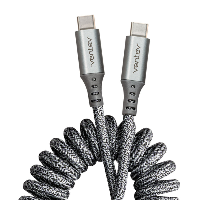 Ventev Helix USB-C to USB-C High Speed Travel 3 Foot Cable