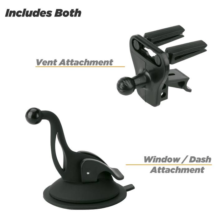 Scosche 3 in 1 Universal Vent and Suction Cup Mount Black