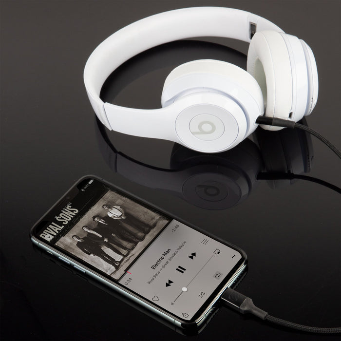 Scosche Braided Apple Lightning to 3.5mm Aux Cable 4ft Gray