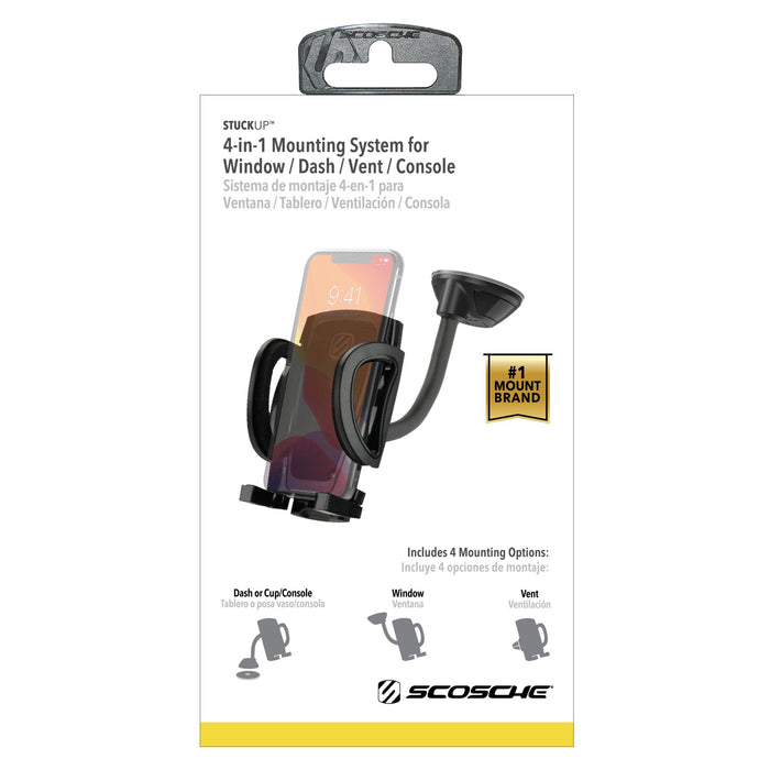 Scosche 4 in 1 Universal Car Mount Kit Black