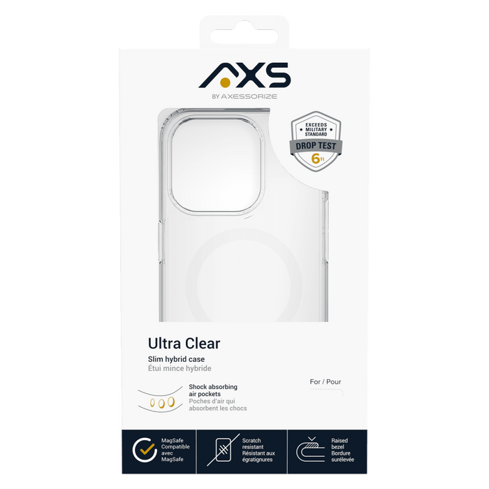AXS ULTRA CLEAR MagSafe Case for Apple iPhone 15 Clear