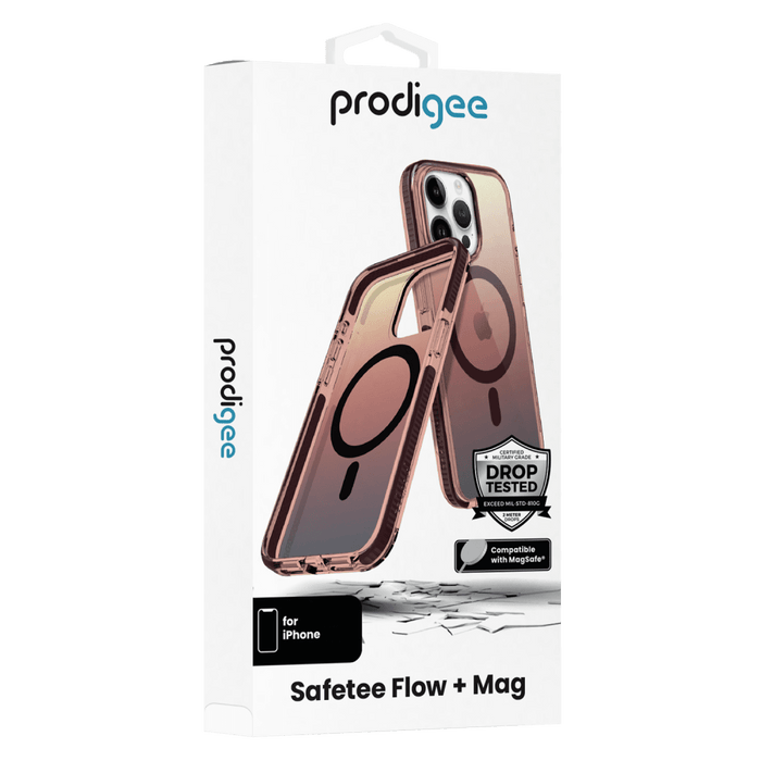 prodigee Safetee Flow MagSafe Case for Apple iPhone 15 Pro Desert
