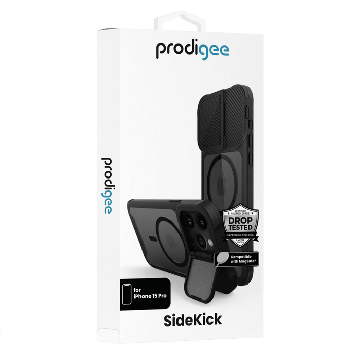 prodigee SideKick Case for Apple iPhone 15 Pro Max Black