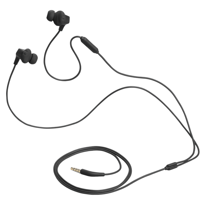 JBL Endurance Run 2 Waterproof In Ear Wired Headphones Black