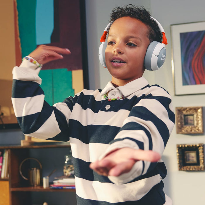 JBL Junior 470NC Wireless Over-Ear Noise Cancelling Kids Headphones White