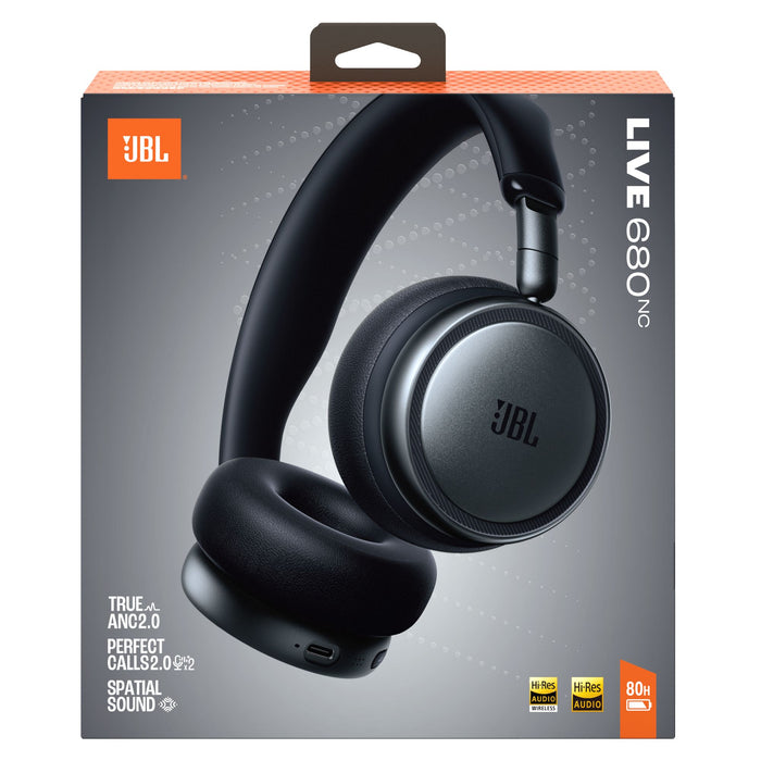 JBL Live 680NC Wireless On Ear Bluetooth Headphones
