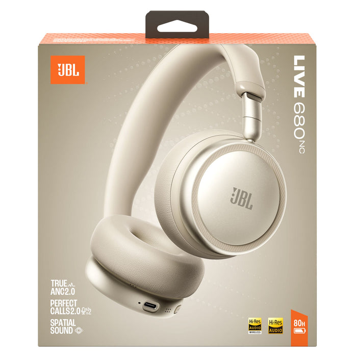 JBL Live 680NC Wireless On Ear Bluetooth Headphones