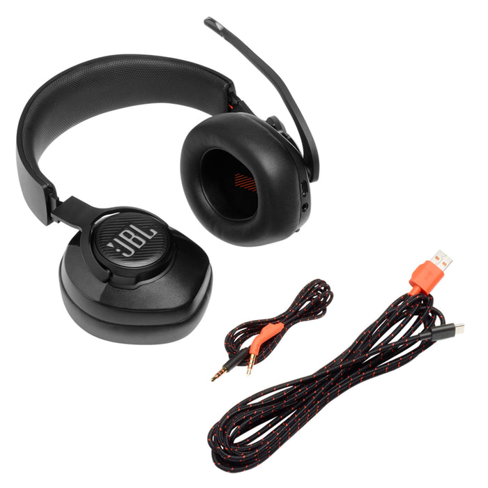 JBL Quantum 400 Wired Over-Ear Gaming Headset with Game-Chat Balance Dial Black