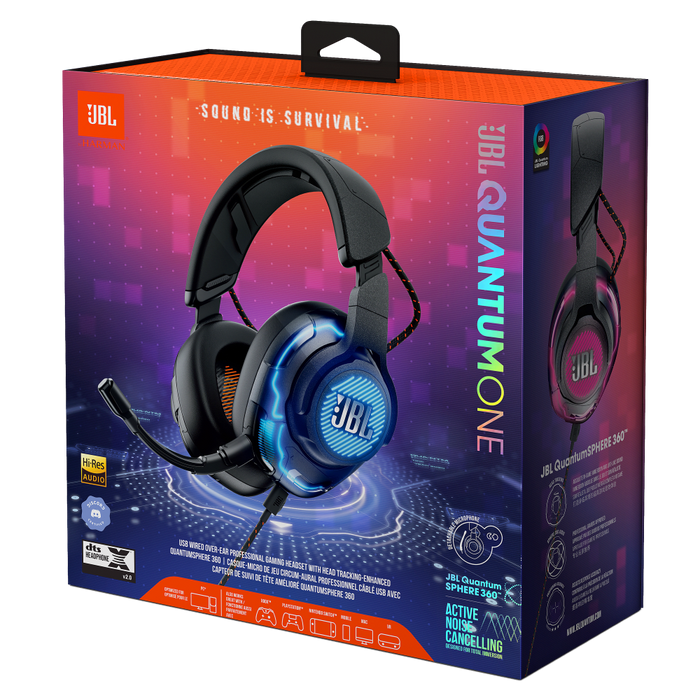 JBL Quantum One Wired Professional Gaming Headset Black