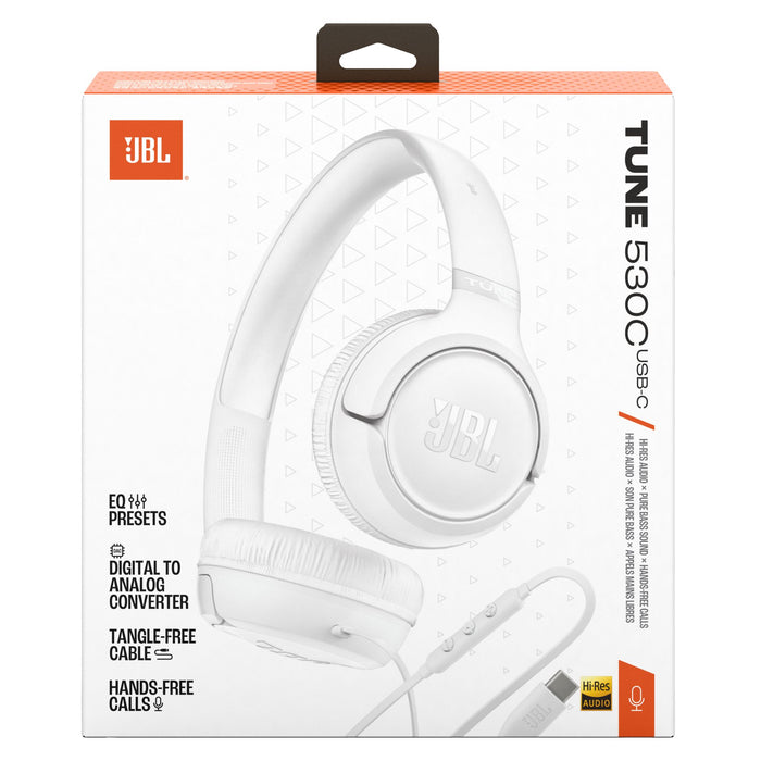JBL Tune 530C Wired USB-C On-Ear Headphones