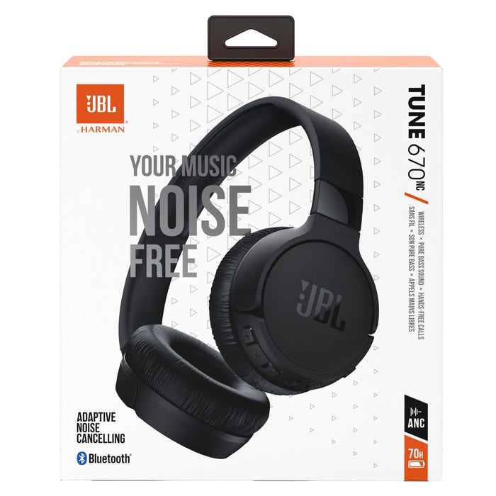 JBL Tune 670NC Adaptive Noise Cancelling Wireless On-Ear Headphones