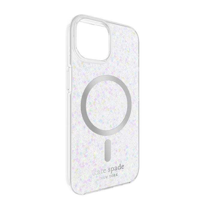 Kate Spade New York Chunky Glitter Protective Hardshell MagSafe Case for Apple iPhone 15 / iPhone 14 / iPhone 13